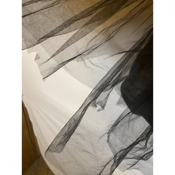 Blossum Girls Black Formal Dress Size 4T Gothic Vibe Full Skirt Used - Picture 2 of 3